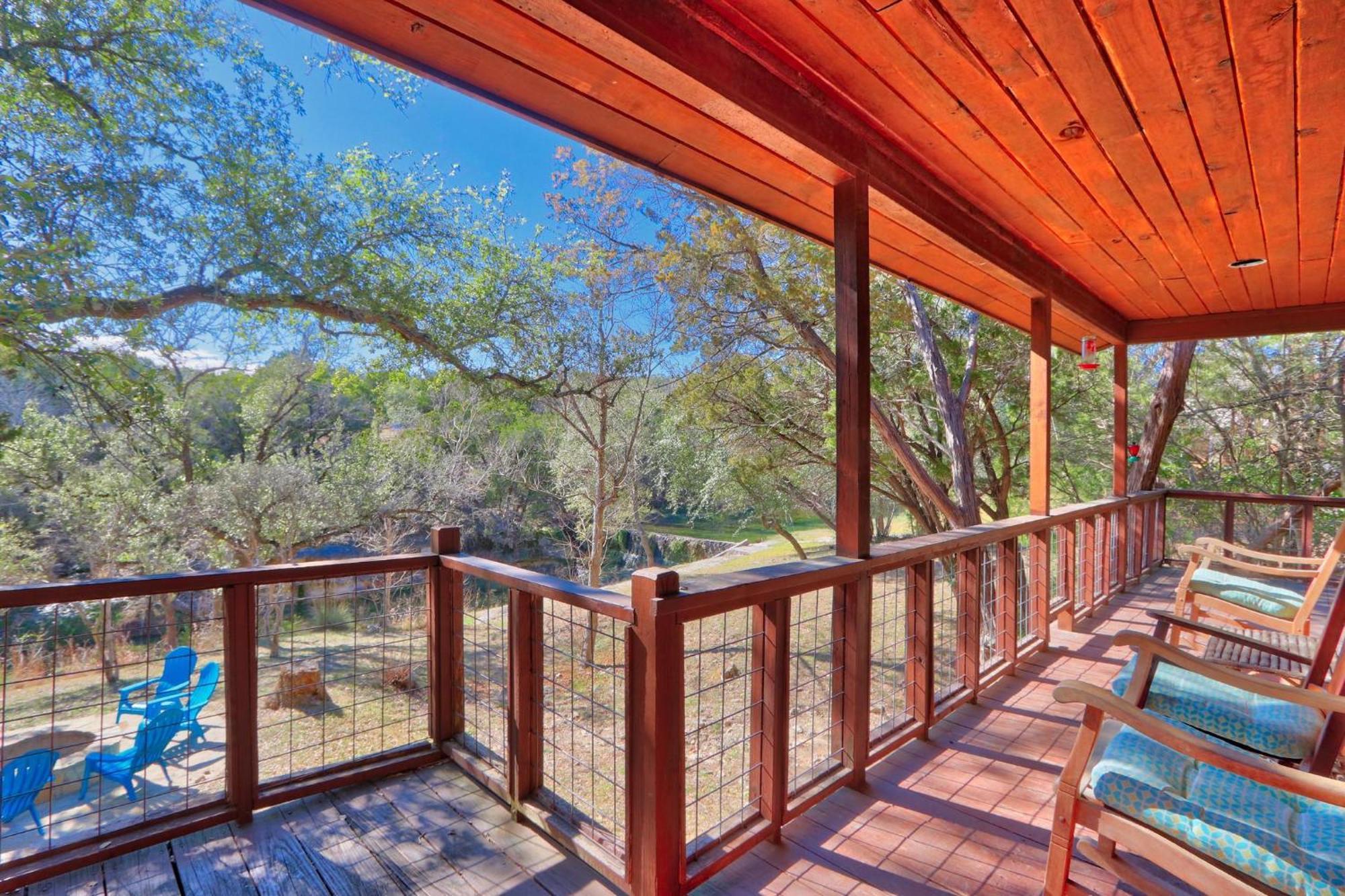 Falls Log Home Wimberley Exteriör bild